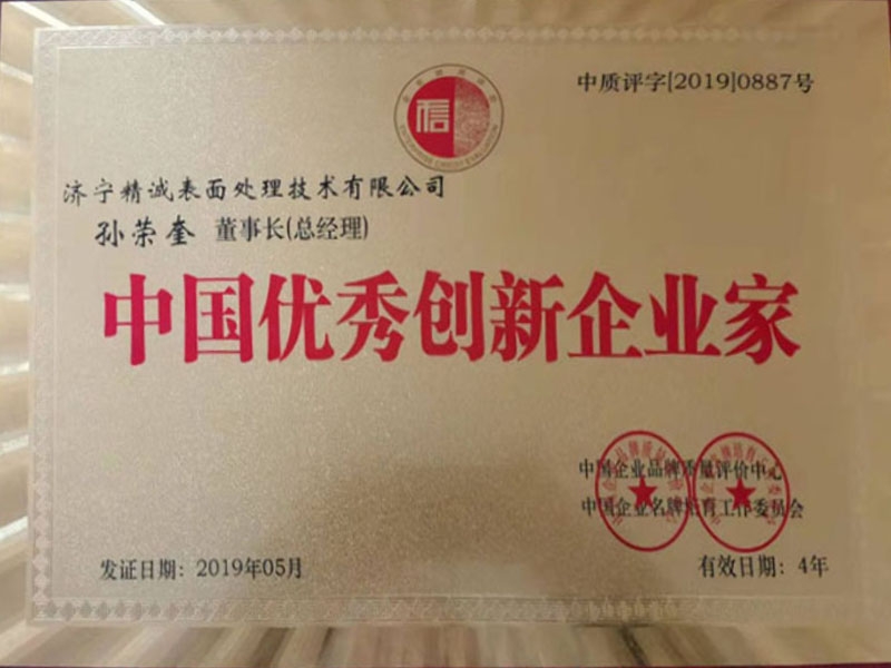 中国优 秀创新企业家